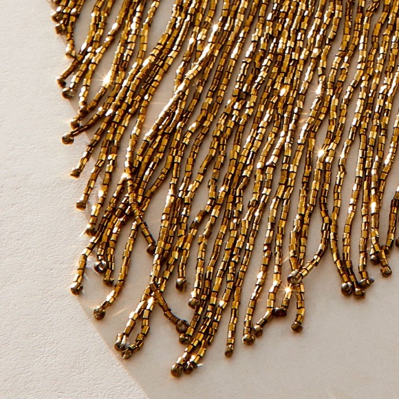 Free People Amira Choker Necklace in Gold Beads NWT - Picture 4 of 8